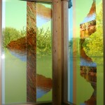 9 Public art commission, Bewbush Healthy Living Centre, Detail, 257 x 143cm, laminated& printed glass copy